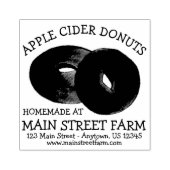 Hausgemachte Apfelwein Apfelwein Donuts Doughnut F Gummistempel (Prägung)