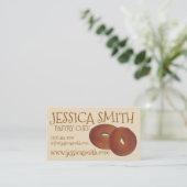 Hausgemachte Apfelwein Cider Donuts Doughnut Baker Visitenkarte (Stehend Vorderseite)
