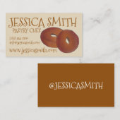 Hausgemachte Apfelwein Cider Donuts Doughnut Baker Visitenkarte (Vorne/Hinten)