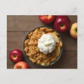 Hausgemachte Apple Crisp-Rezept-Karte Postkarte (Vorderseite)