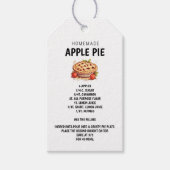 Hausgemachte Apple Pie Rezept - süß und nachdenkli Geschenkanhänger (Vorderseite)
