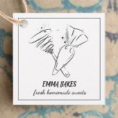 Hausgemachte Backwaren aus Liebe Business Geschenkanhänger