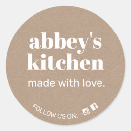 Hausgemachte Backwaren hinzufügen Kraft für Ihr Lo Runder Aufkleber