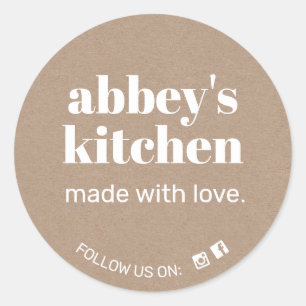 Hausgemachte Backwaren hinzufügen Kraft für Ihr Lo Runder Aufkleber