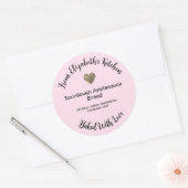 Hausgemachte Backwaren kreieren Ihr eigenes Heimwe Runder Aufkleber (Umschlag)