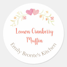 Hausgemachte Backwaren vorbehalten handgefertigte Runder Aufkleber