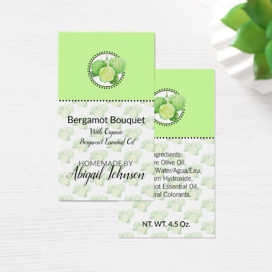 Hausgemachte Bath & Body Bergamot Citrus GeschenkT (Schreibtisch)