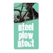 Hausgemachte Bierbrauen-Pflug-Label (Vorne)