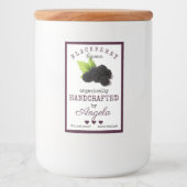 hausgemachte BlackBerry-Likör-Flaschenetikett | Lebensmitteletikett (Vorderseite)