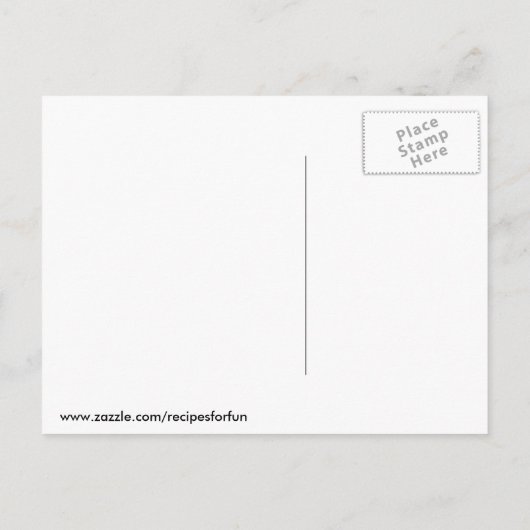 Hausgemachte Blase Mischung Postkarte Einladung (Rückseite)