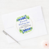 hausgemachte Blueberry-Jam-Creme Runder Aufkleber (Umschlag)