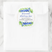 hausgemachte Blueberry-Jam-Creme Runder Aufkleber (Tasche)