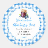 hausgemachte Blueberry-Jam-Creme Runder Aufkleber (Vorderseite)