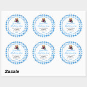 hausgemachte Blueberry-Jam-Creme Runder Aufkleber (Blatt)