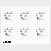 hausgemachte Blueberry-Jam-Creme Runder Aufkleber (Blatt)