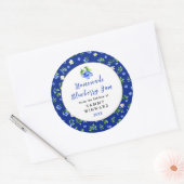 hausgemachte Blueberry-Jam-Creme Runder Aufkleber (Umschlag)