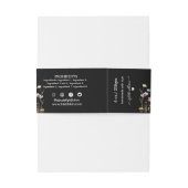 Hausgemachte Blumenseife Bauchbandseife Einladungsbanderole (Rückseitenbeispiel)