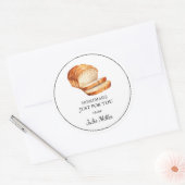 Hausgemachte Brotsymbole Runder Aufkleber (Umschlag)