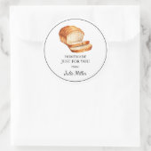 Hausgemachte Brotsymbole Runder Aufkleber (Tasche)