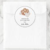 Hausgemachte Brotsymbole Runder Aufkleber (Tasche)