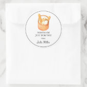 Hausgemachte Brotsymbole Runder Aufkleber (Tasche)