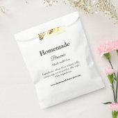 Hausgemachte Brwonie mit Liebe ergänzen Text-Websi Geschenktütchen (Versiegelt)