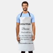 Hausgemachte Brwonie mit Liebe ergänzen Text-Websi Schürze (Getragen)