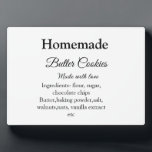 Hausgemachte Butterkekse aus Liebe fügen Text hinz Fotoplatte<br><div class="desc">Entwurf</div>