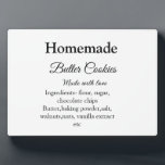 Hausgemachte Butterkekse aus Liebe fügen Text hinz Fotoplatte<br><div class="desc">Entwurf</div>