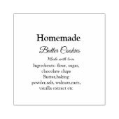 Hausgemachte Butterkekse aus Liebe fügen Text hinz Gummistempel (Prägung)