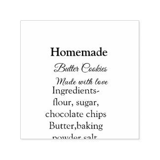 Hausgemachte Butterkekse aus Liebe fügen Text hinz Permastempel