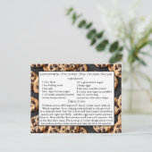 Hausgemachte Chocolate Chip Cookies Rezept Card Postkarte (Stehend Vorderseite)