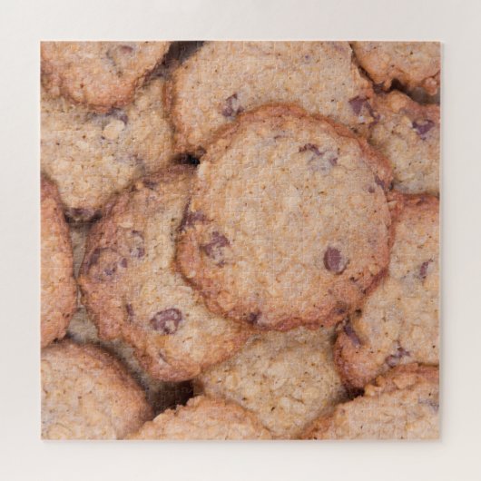 Hausgemachte Chocolate Chip Oatmehl Cookies Puzzle (Horizontal)