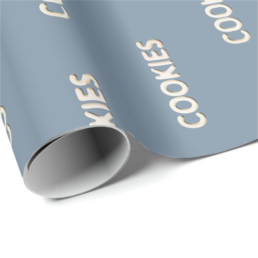 Hausgemachte Cookies Blue Bakery Wrapping Geschenkpapier (Rolleneckpunkt)
