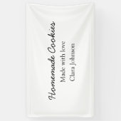 Hausgemachte Cookies fügen Ihren eigenen Textnamen Banner (Vertikal)