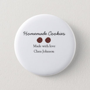 Hausgemachte Cookies fügen Ihren eigenen Textnamen Button