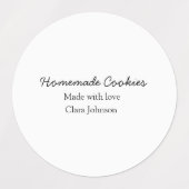 Hausgemachte Cookies fügen Ihren eigenen Textnamen Etiketten (Design 2)