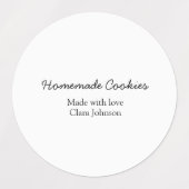 Hausgemachte Cookies fügen Ihren eigenen Textnamen Etiketten (Design 1)
