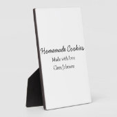 Hausgemachte Cookies fügen Ihren eigenen Textnamen Fotoplatte (Seite)