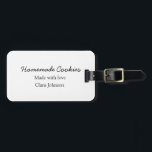 Hausgemachte Cookies fügen Ihren eigenen Textnamen Gepäckanhänger<br><div class="desc">Entwurf</div>