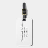 Hausgemachte Cookies fügen Ihren eigenen Textnamen Gepäckanhänger (Vorderseite vertikal)