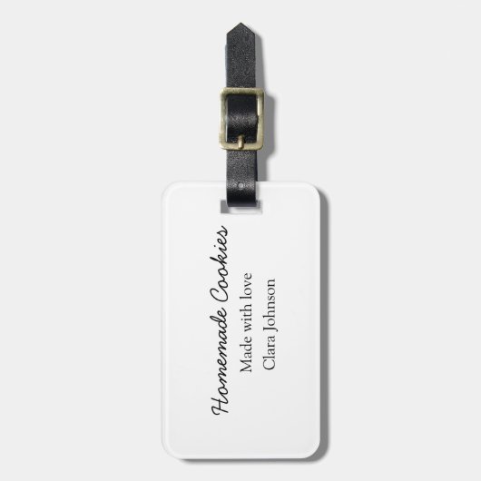 Hausgemachte Cookies fügen Ihren eigenen Textnamen Gepäckanhänger (Vorderseite vertikal)