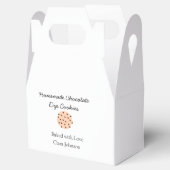 Hausgemachte Cookies fügen Ihren eigenen Textnamen Geschenkschachtel (Geöffnet)