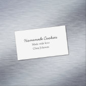 Hausgemachte Cookies fügen Ihren eigenen Textnamen Magnetische Visitenkarte (Beispiel)