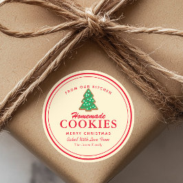 Hausgemachte Cookies Lebkuchen Runder Aufkleber