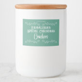 Hausgemachte Crackers ästhetisch grün Lebensmitteletikett (Vorderseite)