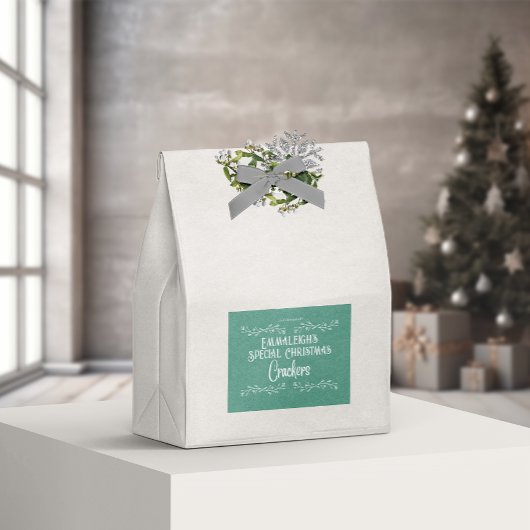 Hausgemachte Crackers ästhetisch grün Lebensmitteletikett