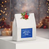 Hausgemachte Crackers Ästhetisches Blau Lebensmitteletikett