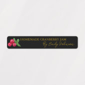 Hausgemachte Cranberry-Jam-Thin-Siegel Etiketten (Design 1)