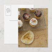 Hausgemachte Cupcakes Postkarte (Vorne/Hinten)